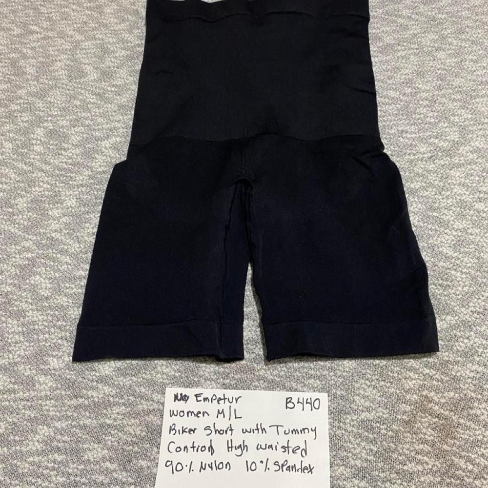 Empetur Women's M/L Biker Shorts with Tummy Control High Waisted.SKU-B440